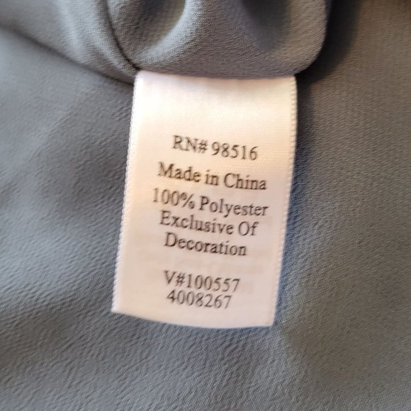 Large Coldwater Creek Blue Studded Sleeveless Tank Top 950 - Picture 6 of 7